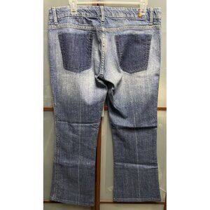 7 For All Mankind Vintage Y2K 90s 00s No Rear Pocket Boot Cut Denim Jeans Sz 30